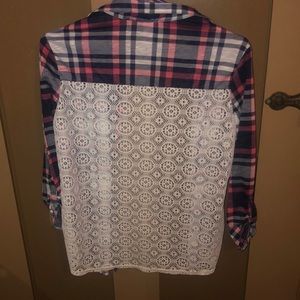 cute lace flannel